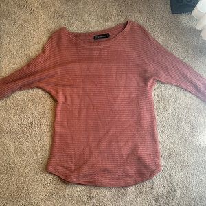 Pink long sleeve sweater